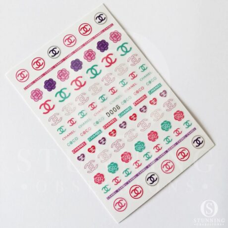 Nail Sticker - Designer Logo LV S - Stunning Obsessions